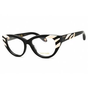 Roberto Cavalli VRC024V Eyeglasses Black Acetate Cat-Eye